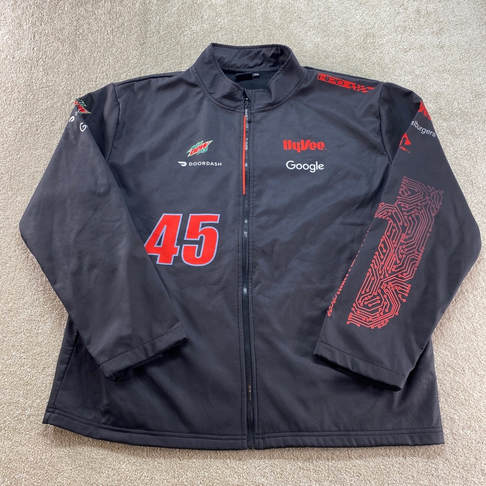 Hyvee Jacket Mens 3XL Black Full Zip Workwear Mock Neck Employee‎
